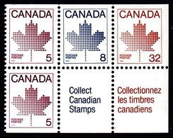 Canada (Scott No. 946 - Feuille D'érable / Maple Leaf) [**] Carnet / Booklet - Single Stamps