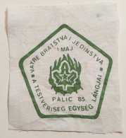 Serbia , Boy Scout Patches - The Fire Of Brotherhood And Unity - Palic 1985 1. Maj - Scoutismo