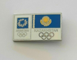 @ Athens 2004 Olympic Games - Kazakhstan Dated NOC Pin - Jeux Olympiques