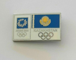 @ Athens 2004 Olympic Games - Kazakhstan Dated NOC Pin - Olympic Games