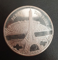 Belle Médaille Argenté "Paris - Tour Eiffel" Jeton Armoiries De Paris - Autres & Non Classés