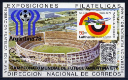 Bolivie Bloc Football CM 78 ** - 1978 – Argentina