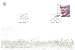 Norway 2009  Birth Anniversary Of Knut Hamsun, Author  Mi 1693 FDC - Brieven En Documenten