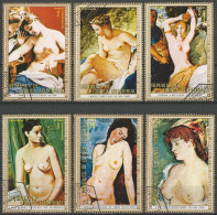 Equatorial Guinea 1973 - Mi 268/73 - YT 35 + Pa 20 ( Nude Paintings ) - Nudi