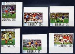 Liberia Série Complète Non Dentelé Imperf Football CM 78 ** - 1978 – Argentina