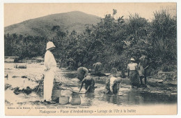 CPA - MADAGASCAR - Placer D'Ambodimanga - Lavage De L'Or à La Battée - Madagascar