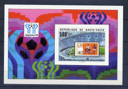 Haute Volta Bloc Non Dentelé Imperf Football CM 78 ** - 1978 – Argentine