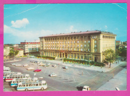 309388 / Bulgaria - Plovdiv Plowdiw - "Trimontium" Hotel Building Parking For Cars And Buses 1980 PC Bulgarie - Hotels & Gaststätten