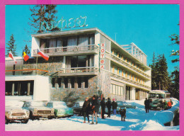 309394 / Bulgaria - Pamporovo Ski Resort - Hotel "Orpheus " Flag Romania Chehia Poland Bus Car PC Bulgarie Bulgarien - Hotels & Restaurants
