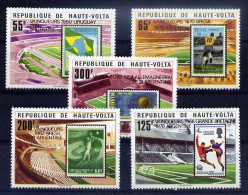 Haute Volta Série Complète Surch. Rouge Red Ovpt Football CM 78 ** - 1978 – Argentina