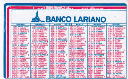 Calendarietto - Banco Lariano - Anno 1986 - Small : 1981-90