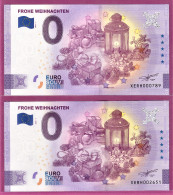 0-Euro XERH 2021-1 FROHE WEIHNACHTEN 2021 SET NORMAL+ANNIVERSARY - Essais Privés / Non-officiels