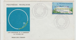 POLYNESIE. FDC. N° PA 62. 25° COMMISSION PACIFIQUE SUD. PAPEETE. 5 FEVR 72 - FDC