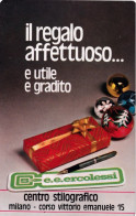 Calendarietto - E.e.ercolessi - Centro Stilografico - Milano - Anno 1986 - Petit Format : 1981-90