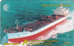 ASCENSION ISL.(GPT) - Maersk Ascension, CN : 268CASB/B(normal 0), Tirage 5000, Used - Ascension (Ile De L')