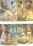 Sao Tome Et Principe 1982 - 6 Cartes Maximum 1-er Jour - NAVIGATEURS CELEBRES Et LEURS NAVIRES - Marittimi