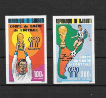 Djibouti Série Complète Non Dentelé Imperf Football CM 78 ** - 1978 – Argentine