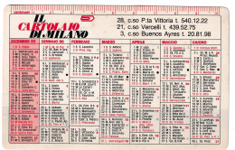 Calendarietto - Il Cartolaio Di Milano - Anno 1986 - Petit Format : 1981-90