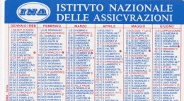 Calendarietto - INA - Istituto Nazionale Delle Assicurazioni - Anno 1986 - Small : 1981-90