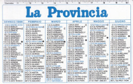 Calendarietto - La Provincia - Anno 1986 - Small : 1981-90