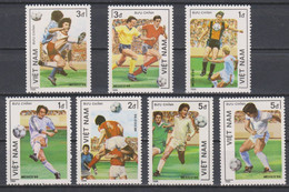 Soccer World Cup 1986 - Football - VIETNAM - Set 7v MNH - 1986 – México