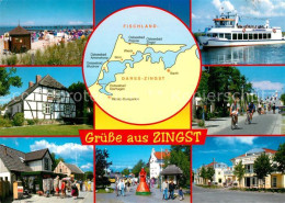 73159007 Zingst Ostseebad Faehrschiff Ortsansichten Strand Zingst Ostseebad - Zingst