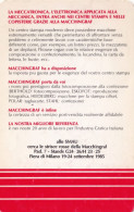 Calendarietto - SMAU - Cerca Le Strisce Rosse Della Macchingraf - Milano - Anno 1986 - Petit Format : 1981-90