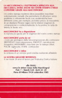 Calendarietto - SMAU - Cerca Le Strisce Rosse Della Macchingraf - Milano - Anno 1986 - Small : 1981-90