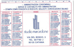 Calendarietto - Studio Marcedone - Catania - Anno 1986 - Small : 1981-90