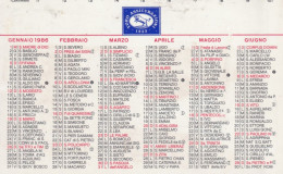 Calendarietto - TORO - Assicurazioni - Anno 1986 - Small : 1981-90