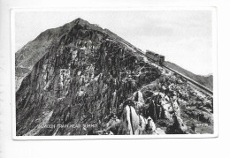 SNOWDON TRAIN NEAR SUMMIT. - Caernarvonshire