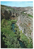 VISTA DEL LAGO DEL ESPEJO DESDE EL MIRADOR DE LA ERMITA BLANCA.- MONASTERIO DE PIEDRA.-  ( ZARAGOZA ). - Zaragoza