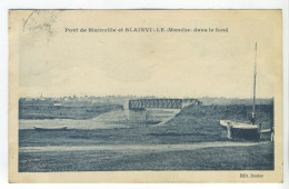 CPA (50 Manche) - BLAINVILLE - Pont De Blainville ( Blainville Dans Le Fond) - Blainville Sur Mer