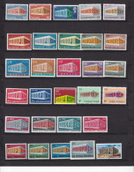 52 Timbres Neufs    Europa Année 1969 : France -Suisse -Portugal - Allemagne - Eire -Suisse - Luxembourg -Monaco Ect - 1969