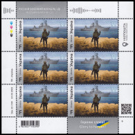 Ucrania Ukraine HB 2022 Barco De Guerra Ruso, Vete A La Mierda MNH - Ukraine