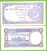 PAKISTAN 2 RUPEES 1985/1999 P-37(1)  UNC - Pakistán