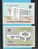 1987 Zypern Mi N°681/682 : ** MNH, Postfris, Postfrisch , Neuf Sans Charniere - 1987