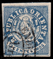 Uruguay 22A 1864 Escudo Shield Usado - Uruguay