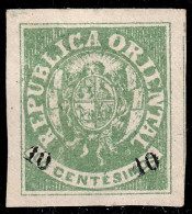 Uruguay 25 1866 Escudo Shield MH - Uruguay