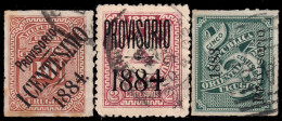 Uruguay 53/55 1883/84 Cifras Usados - Uruguay