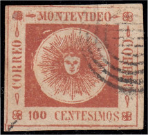 Uruguay 15 1860/62 Sol De Mayo Usado - Uruguay