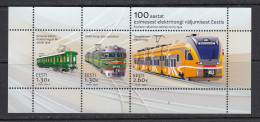 Estland 2024. First Electric Train Ride In Estonia. MNH. - Estonia