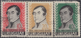 Uruguay 697/99 1962 General Fructuoso Rivera Usado - Uruguay