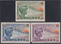 Uruguay 666/68 1959 Recuperación Nacional MNH - Uruguay
