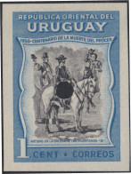 Uruguay 605 1951 Prueba Artigas En La Calera De La Huérfanas Centenario De La  - Uruguay