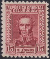 Uruguay 444 1933 80º Aniversario De La Muerte Del Patriota Juan Antonio Lavall - Uruguay