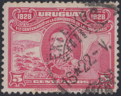 Uruguay 344 1928 Centenario De La Conquista De Las Misiones Usado - Uruguay