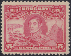 Uruguay 344 1928 Centenario De La Conquista De Las Misiones MH - Uruguay