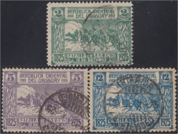 Uruguay 307/09 1925 Centenario De La Batalla De Sarandi Usado - Uruguay