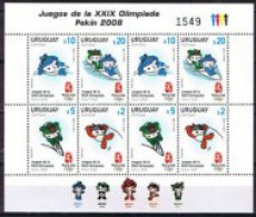 Uruguay 2367a/2370a - Juegos Olímpicos De Verano En Pekín MNH - Uruguay